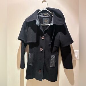 Mackage Black Pea Coat